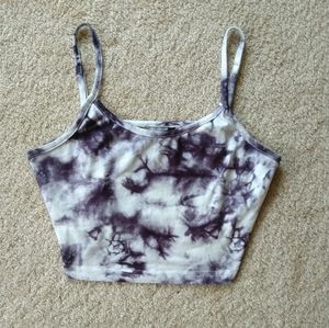 Black And White Cropped Tank Top